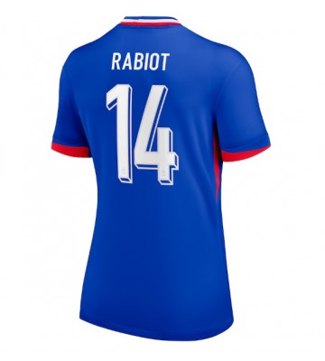 Frankrig Adrien Rabiot #14 Hjemmebanetrøje Dame EM 2024 Kort ærmer